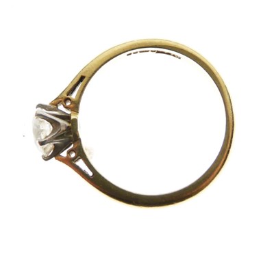Lot 1 - Diamond single stone 18ct gold  ring