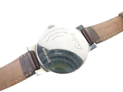 Lot 74 - Asprey - Lady's stainless steel quartz wristwatch