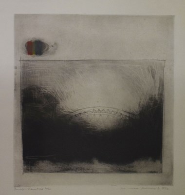 Lot 340 - Norman Ackroyd CBE, RA (b.1938) - Limited edition etching - Bridge & Rainbow