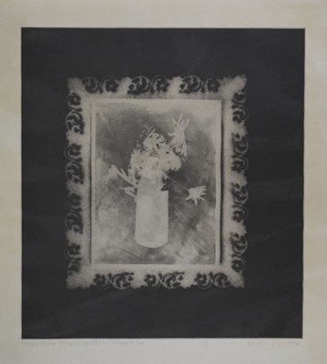 Lot 349 - Norman Ackroyd CBE, RA (b.1938) - Etching - Flower Piece (Proof in Dark Sepia)