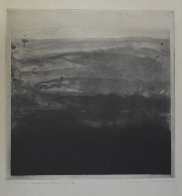 Lot 345 - Norman Ackroyd CBE, RA (b.1938) - Etching - A Classical Landscape (morning)