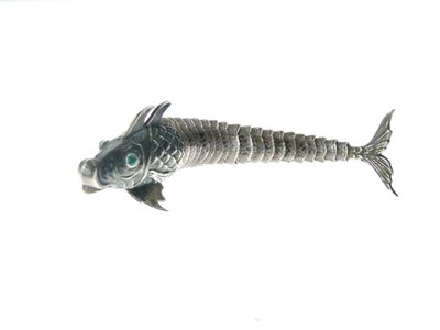 Lot 96 - Early 20th Century Spanish silver articulated fish