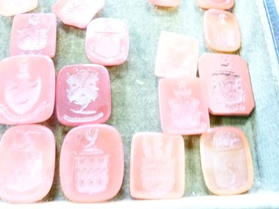 Lot 50 - Collection of forty rectangular carnelian intaglios
