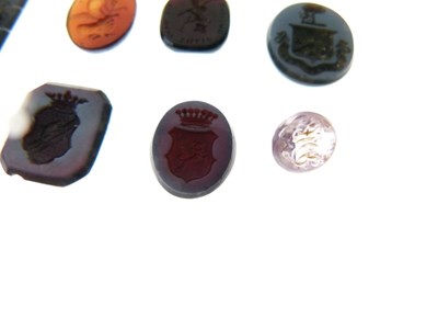 Lot 53 - Collection of fifteen intaglio hardstones