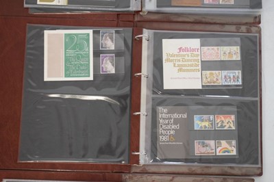 Lot 222 - Five albums of Royal Mail GB presentation packs