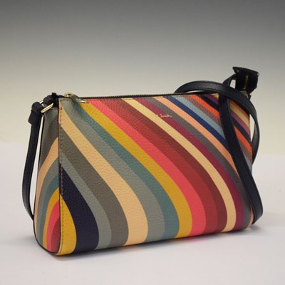 Lot 281 - Paul Smith - Lady's swirl print leather side bag