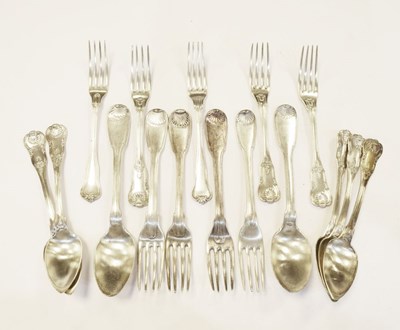 Lot 180 - Quantity of French silver flatware