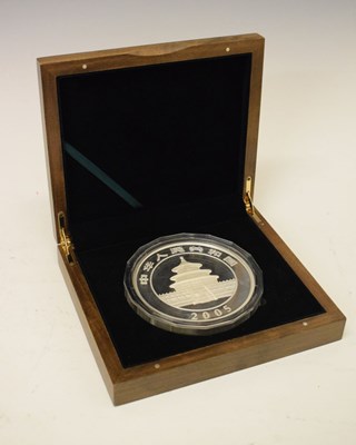 Lot 112 - Shanghai Mint/ People's Bank of China - Commemorative Silver Coin of Chinese Panda 2005