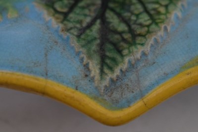 Lot 347 - George Jones majolica nut dish