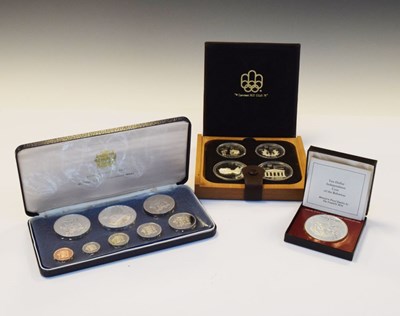 Lot 204 - Three mint proof sets; Canada 1972 Olympic set, ten dollar Bahamas and a Jamaica proof set