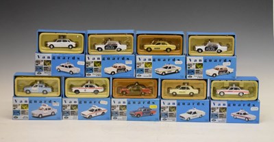 Lot 477 - Collection of nine boxed 1:43 scale Vanguard Police themed diecast model cars