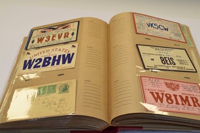 Lot 237 - Album of world/ USA QSL Amateur radio cards
