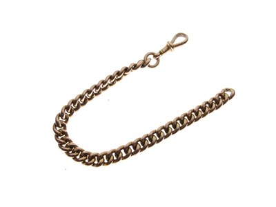 Lot 96 - 9ct gold curb-link bracelet