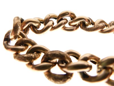 Lot 106 - Edwardian 9ct gold charm bracelet