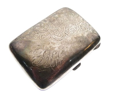 Lot 155 - Edward VII silver monogrammed cigarette case