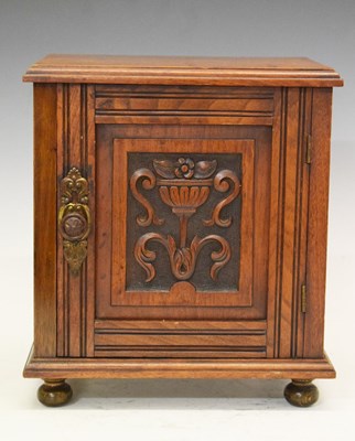 Lot 732 - Edwardian mahogany smokers cabinet