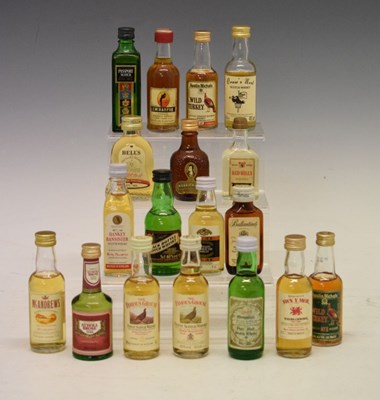 Lot 457 - Quantity of whisky miniatures