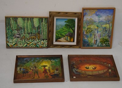 Lot 678 - Five Haitian School paintings