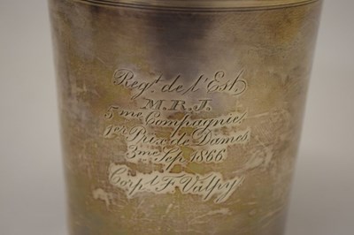 Lot 93 - Mid-19th Century French silver beaker