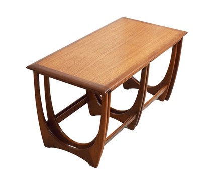 Lot 705 - Teak nest of three tables