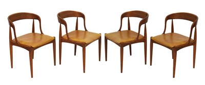 Lot 469 - Johannes Andersen  set of four model 16 dining chairs