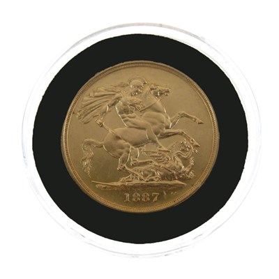 Lot 152 - Victorian Jubilee Head gold double sovereign, 1887