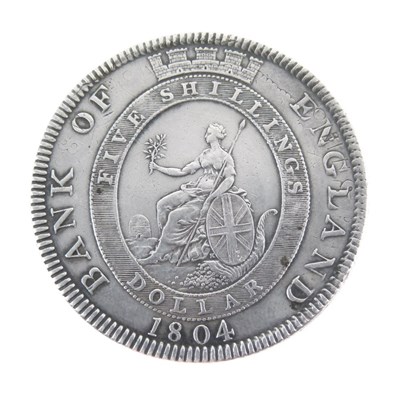 Lot 198 - George III Bank of England Five Shillings Dollar, 1804