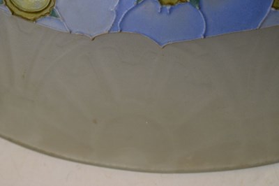 Lot 544 - Loys Lucha French Art Deco design frosted glass ceiling light