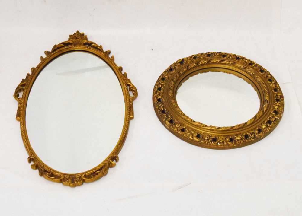 Lot 740 - Two gilt framed mirrors