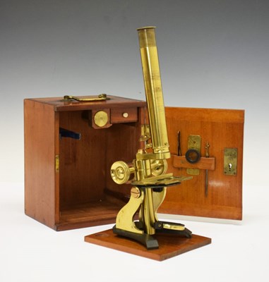 Lot 225 - Victorian cased microscope