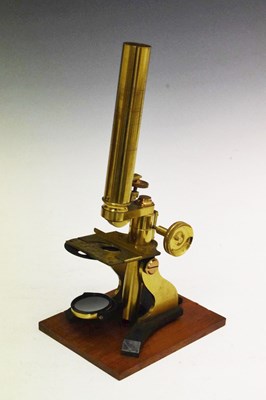 Lot 225 - Victorian cased microscope