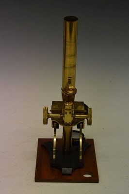 Lot 225 - Victorian cased microscope