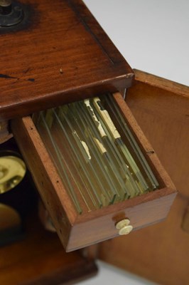 Lot 225 - Victorian cased microscope