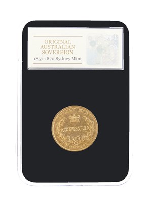 Lot 177 - Victorian Sydney Mint Australian gold sovereign, 1868