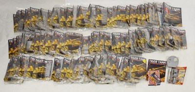 Lot 485 - Large quantity of approximately 140x Hatchette 1/16 scale Tiger Tank kits/ magazines