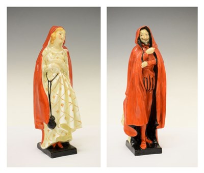 Lot 383 - Rare double-sided Royal Doulton figure 'Mephistopheles and Marguerite' HN755