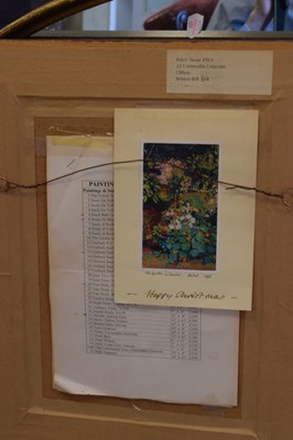 Lot 588 - Peter Swan RWA - Oil on canvas - Woodland scene