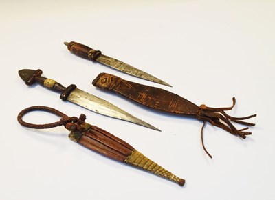 Lot 419 - Two Sudanese daggers