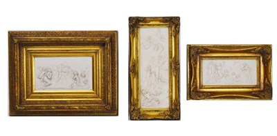 Lot 749 - Three classical-style relief plaques