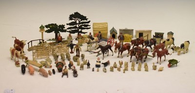 Lot 456 - Early 20th Century (mainly Britains) hand painted lead farm set