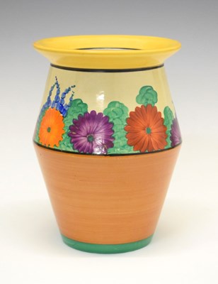 Lot 353 - Clarice Cliff Bizarre 'Gayday' pattern vase