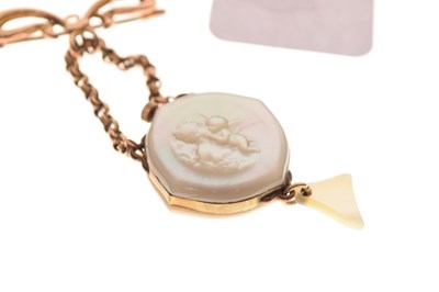 Lot 134 - Mother-of-pearl pendant watch
