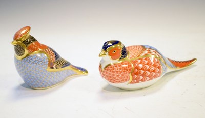 Lot 352 - Two Royal Crown Derby paperweights