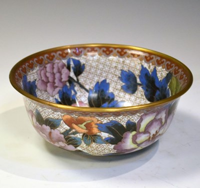 Lot 441 - Cloisonne enamel bowl