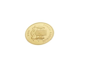 Lot 206 - Somali Republic 50 Shillings gold coin