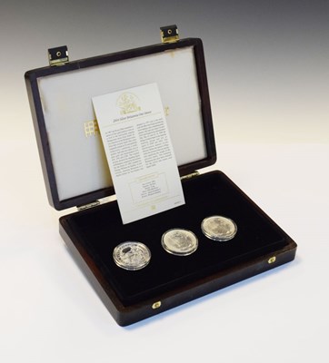 Lot 200 - Three Queen Elizabeth II One Ounce Silver Britannia coins
