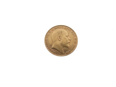 Lot 187 - Edward VII gold half sovereign, 1909