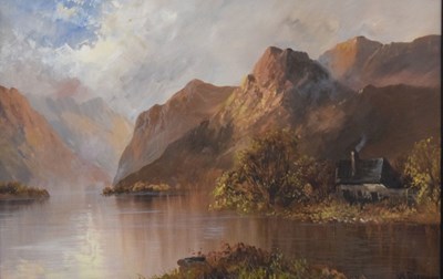 Lot 592 - 'F.E. Jamieson' (signed with pseudonym . W. Richards) - Oil on canvas - 'Dunkeld' Scotland