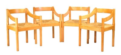 Lot 458 - Vico Magistretti for Cassini - Four 'Caramite' chairs