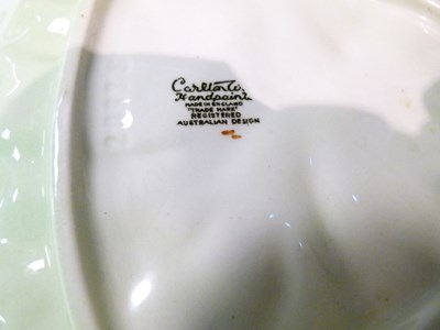 Lot 365 - Clarice Cliff sardine dish, sifter and Carlton Ware salad dish